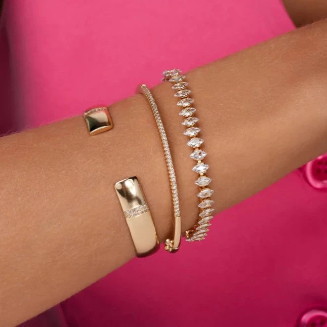 AMALIA TENNIS BRACELET GOLD